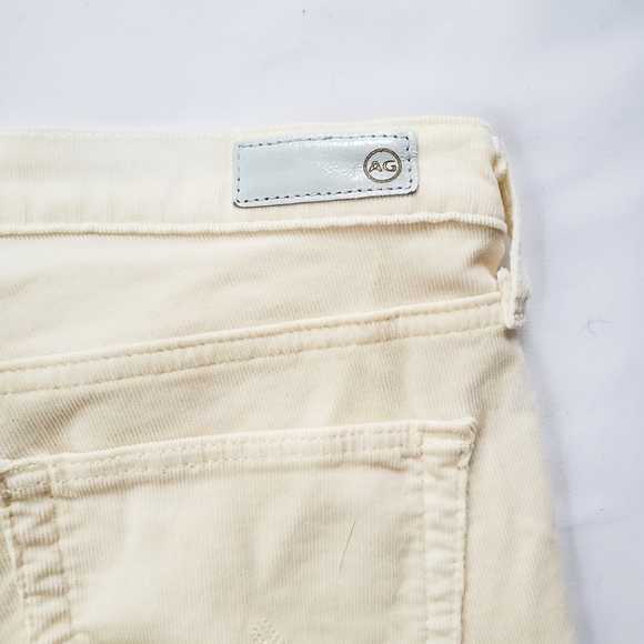 NWOT AG Adriano Goldschmied Cream Corduroy Jeans - Picture 3 of 5